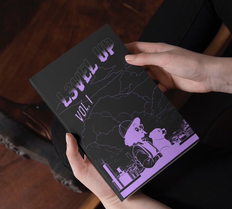 Book cover design mockup
